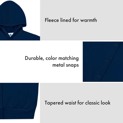 Creative Knitwear College Baby Snap Hooded Jacket - Team Logo, Multiple Colors, for Boys & Girls, (0-24 Months)