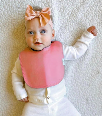 DiaperSquad's Baby Bibs for Drooling and Teething, Bibs for Boys, Baby Girl - Solid Cotton Baby Drool Bibs