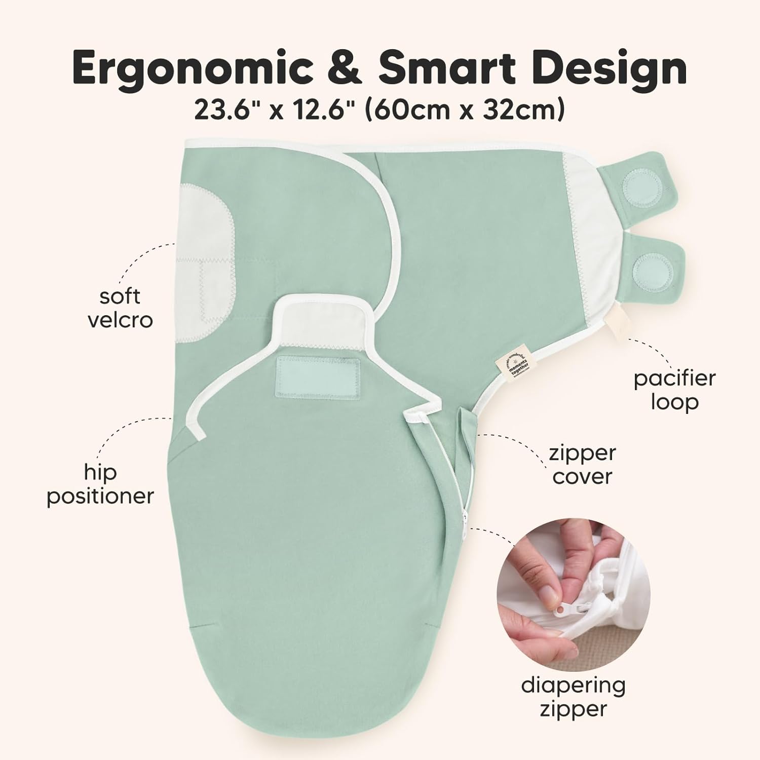 Baby Swaddle Sleep Sacks with Zipper - 3-Pack Swaddles for Newborns 3-6 Months, Infant, Baby Girls
