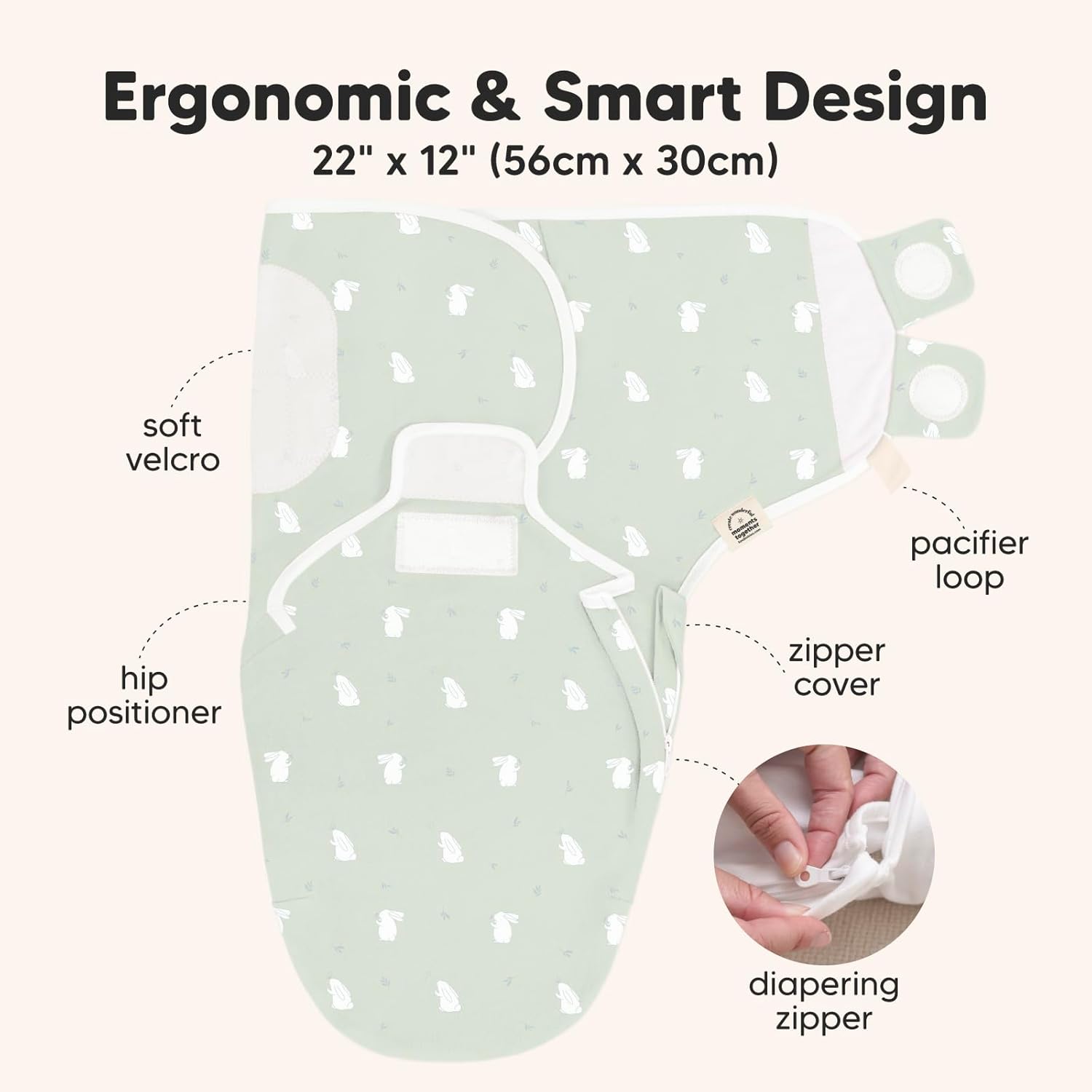 Baby Swaddle Sleep Sacks with Zipper - 3-Pack Swaddles for Newborns 0-3 Months, Infant, Baby Girls