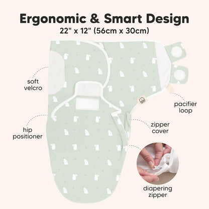 Baby Swaddle Sleep Sacks with Zipper - 3-Pack Swaddles for Newborns 0-3 Months, Infant, Baby Girls