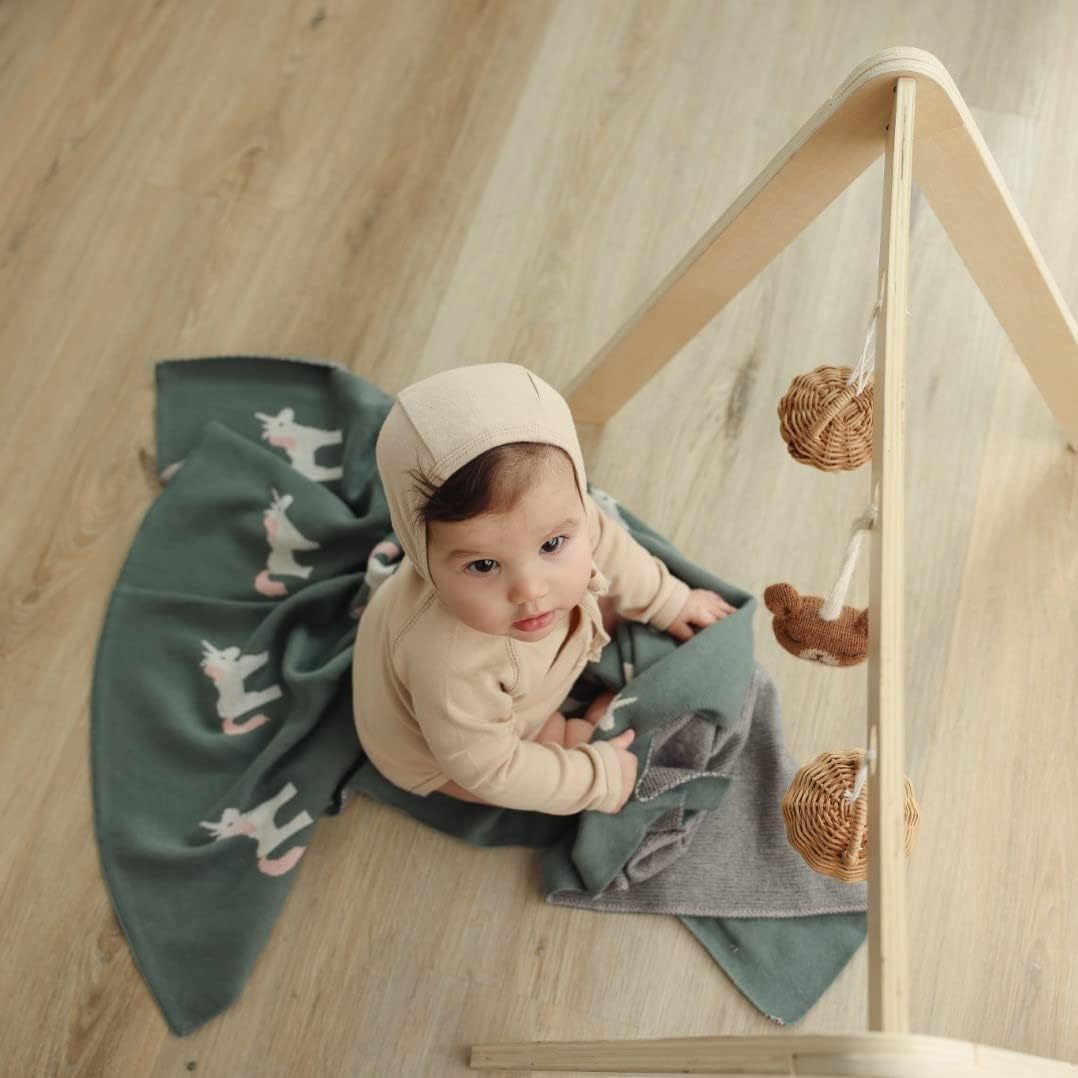 Receiving Blanket for Baby Girls and Boys 100% Cotton Buttery Soft Cozy Receiving Swaddle Crib