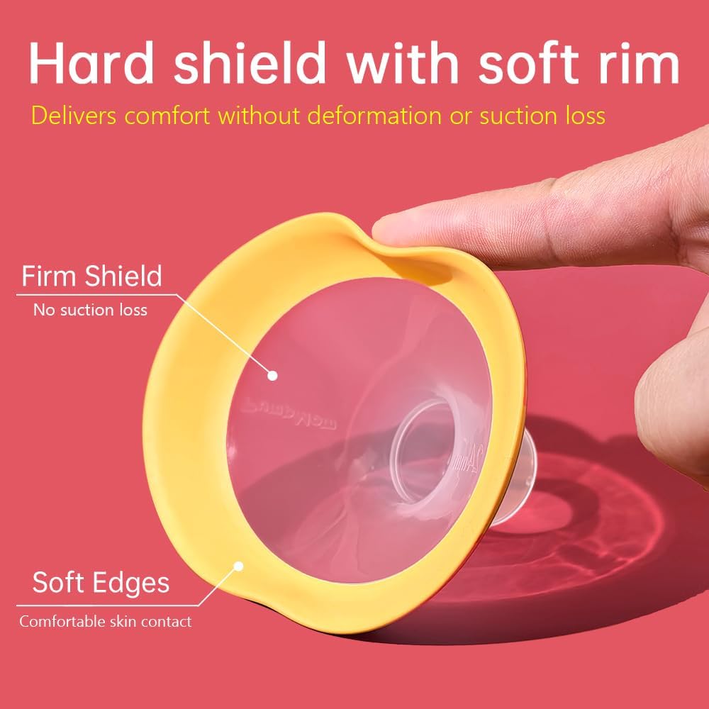 19mm Oval Flanges Shields Compatible with Medela Pumps, Replacement Parts for Pump in Style