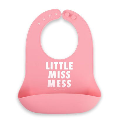 Bella Tunno Baby Bib for Eating, Waterproof Silicone Bib with Large Food Catcher, Adjustable Fit