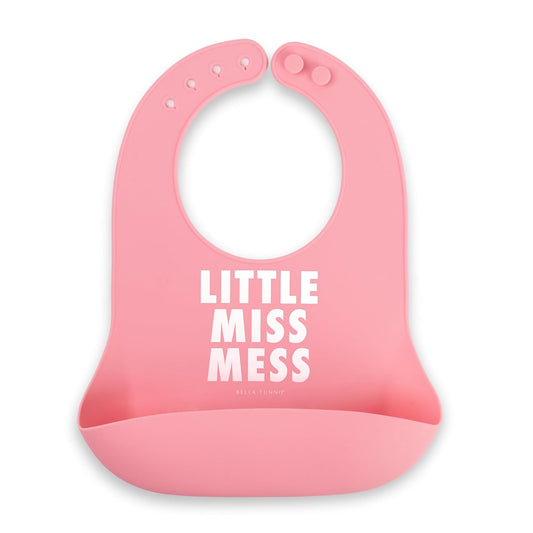 Bella Tunno Baby Bib for Eating, Waterproof Silicone Bib with Large Food Catcher, Adjustable Fit