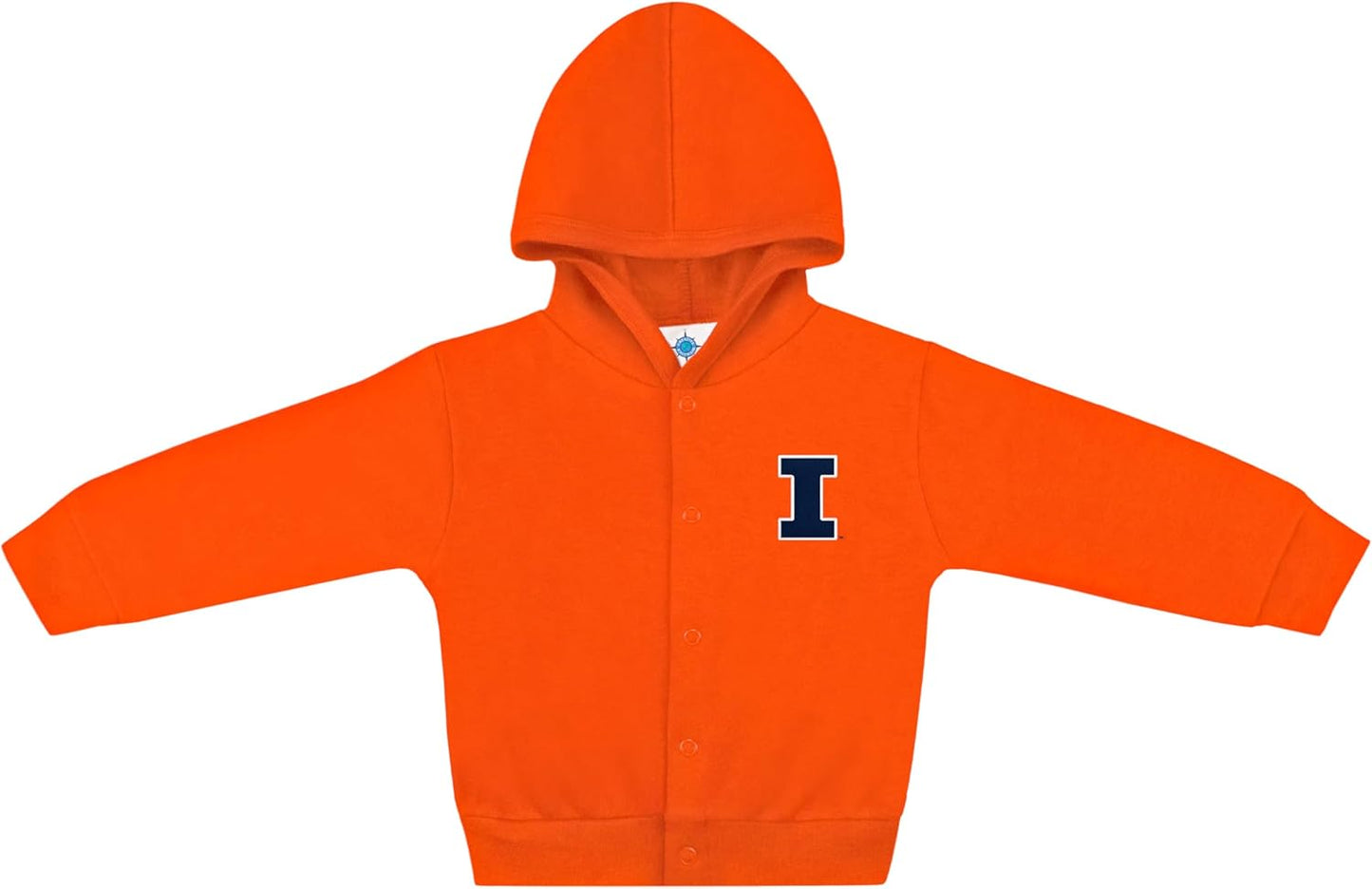 Creative Knitwear College Baby Snap Hooded Jacket - Team Logo, Multiple Colors, for Boys & Girls, (0-24 Months)