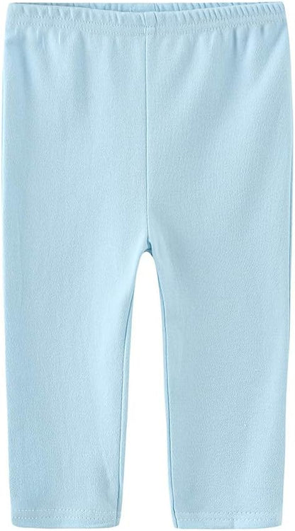 Unisex Newborn Baby Cotton 4-Pack Pants Embroidery Pringting Casual Leggings 0-24 Months for Boys and Girls