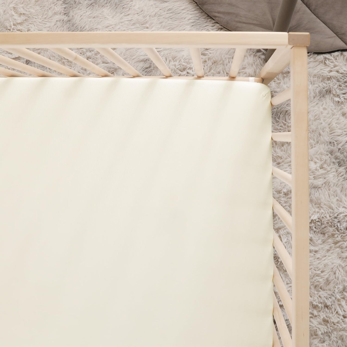 GRSSDER Mini Crib Sheets Fitted, Pack and Play Sheets 2 Pack, Ultra Soft Stretchy Pack N Play