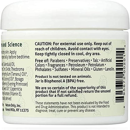 Nature Only Wholesome Diaper Cream. Calm, Nourish and Soothe Diaper Rash. Natural & Organic - 4 oz (Pack of 1)
