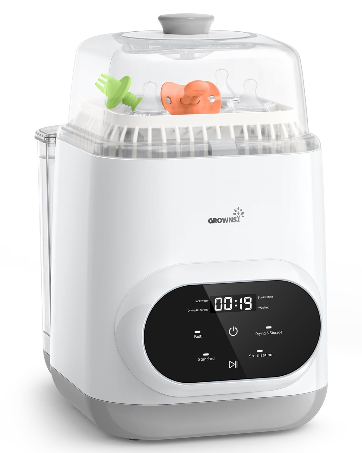 Grownsy EaseClean Bottle Washer Pro | All-in-One Bottle Washer and Sterilizer and Dryer | Baby