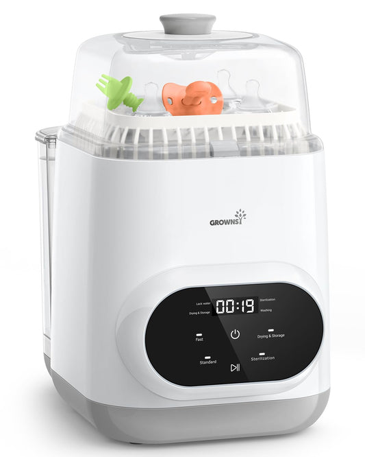 Grownsy EaseClean Bottle Washer Pro | All-in-One Bottle Washer and Sterilizer and Dryer | Baby
