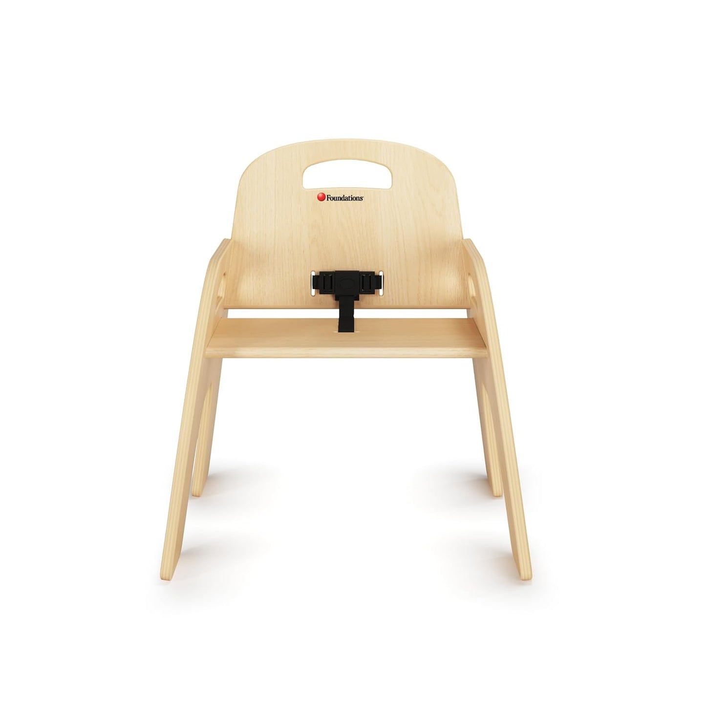 Foundations Simple Sitter Low Wood Feeding Chairs Multipack, Wide No-Tip Base, Adjustable Safety