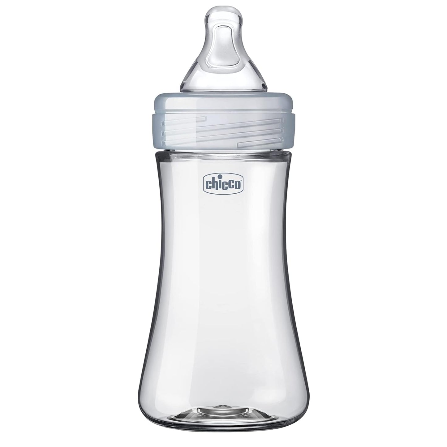 Chicco Duo 9oz. Hybrid Baby Bottle with Invinci-Glass Inside and Plastic Outside | Dishwasher