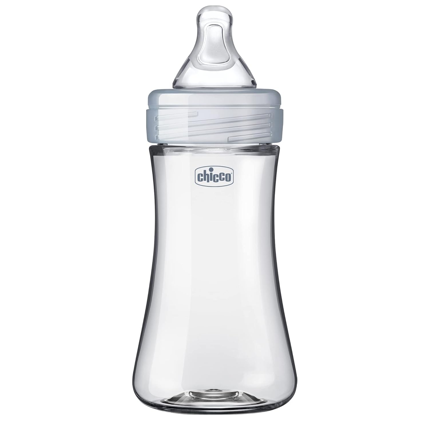 Chicco Duo 9oz. Hybrid Baby Bottle with Invinci-Glass Inside and Plastic Outside | Dishwasher