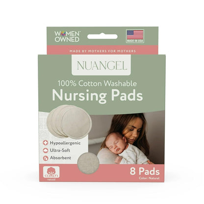Natural Cotton Washable Nursing Pad, Essential for Newborn Care, Perfect Breast Pads for Leaking