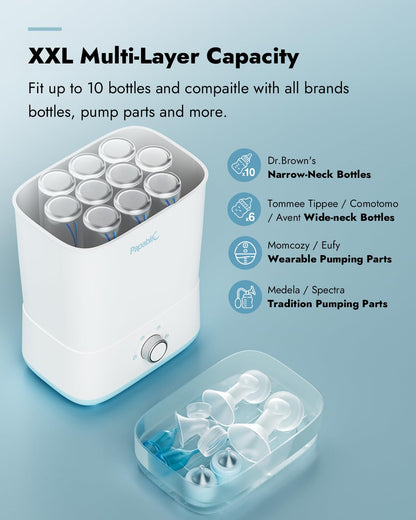 Papablic Baby Bottle Sterilizer and Dryer Pro, Esterilizador De Biberones, Electric Steam