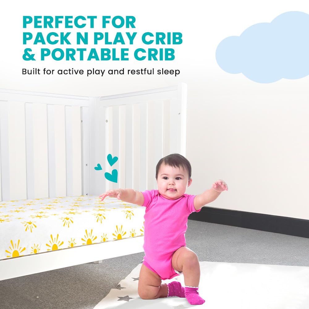Breathable Crib Mattress, Washable High Rebound Foam for Baby Cribs, Fits Standard Toddler Beds