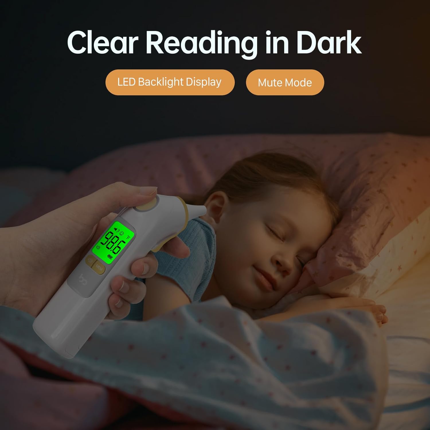 Ear Thermometer, Highly Accurate Ear Thermometer for Kids, Adults and Babies, 30 Memory Recall, 1s