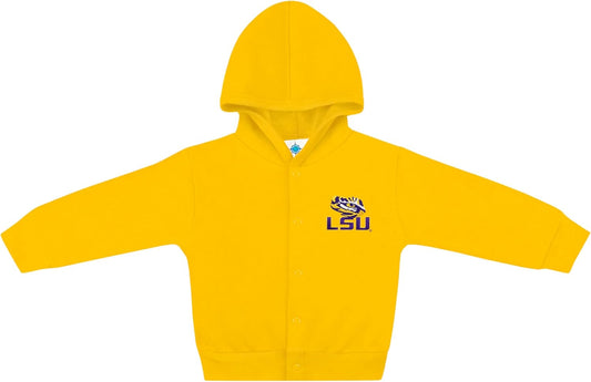 Creative Knitwear College Baby Snap Hooded Jacket - Team Logo, Multiple Colors, for Boys & Girls, (0-24 Months)