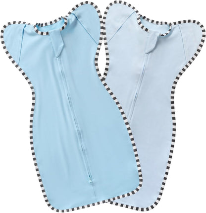 Baby Swaddle Blanket for Newborns and Infants,2-Piece Set Infant Pajamas,Bidirectional Zipper,Easy