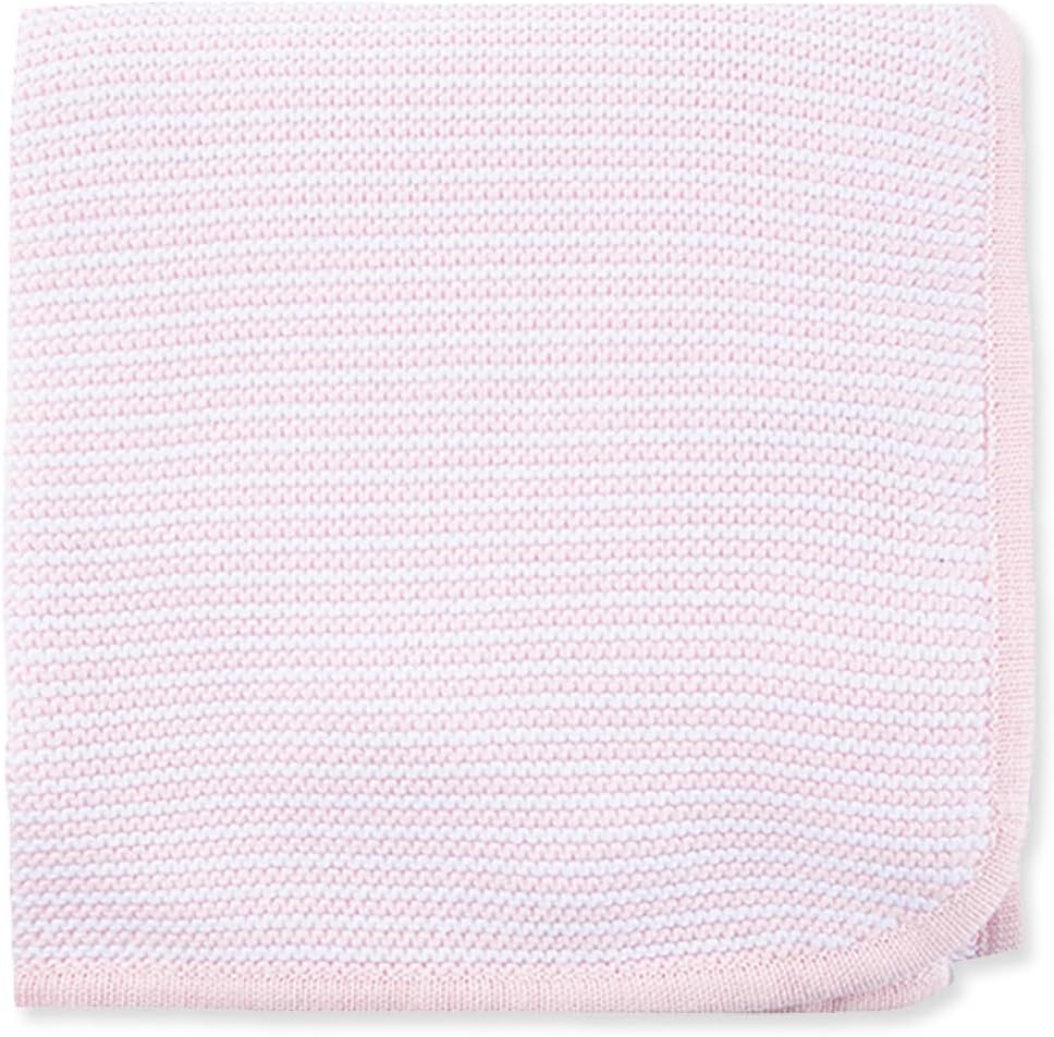 Little Me Knit Baby Blanket – 100% Soft Cotton, Snuggly and Breathable, Perfect as a Swaddle
