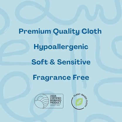 Hello Bello Extra Gentle Unscented Baby Wipes, Plant Based, Made with 99% Water and Aloe for Babies and Kids, 60 Count (Pack of 9) Total 540 Count