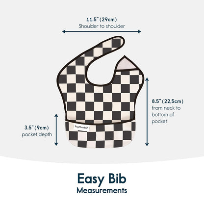 Tiny Twinkle Mess-Proof Baby Bib - Waterproof Bib for Baby Boy or Girl - Machine Washable