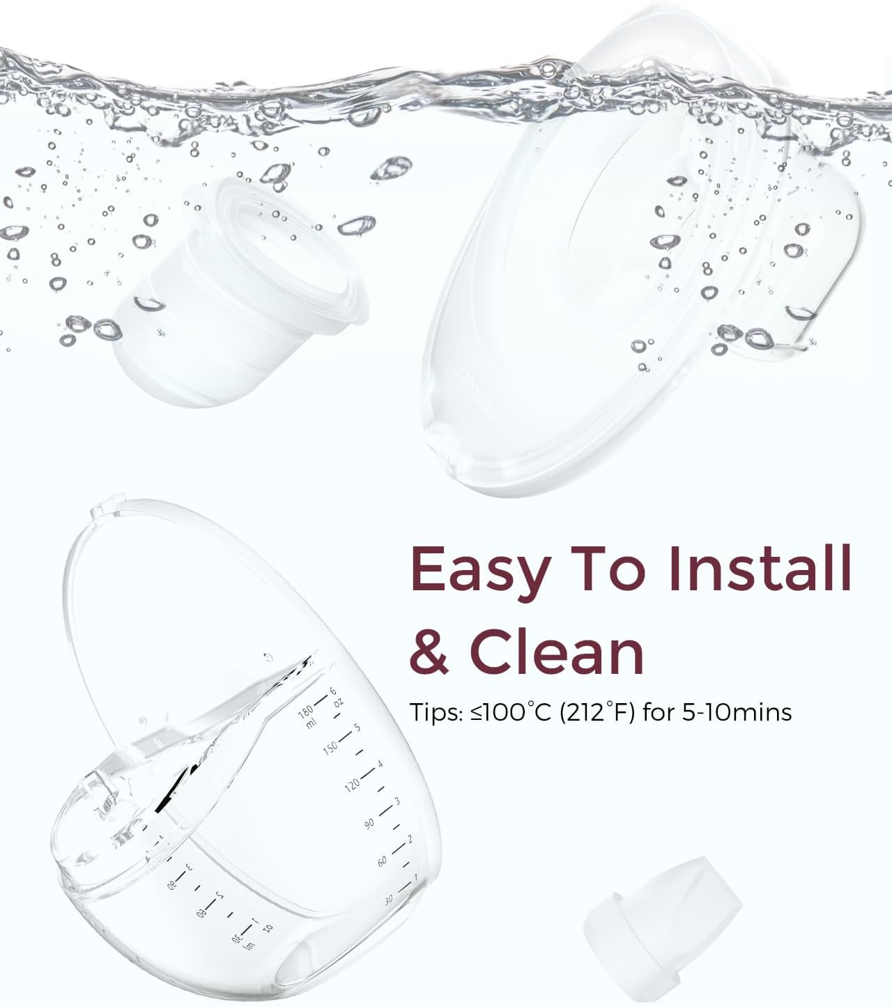 Momcozy Full Set Collector Cup Only Compatible with Momcozy Mobile Style | M6 NOT for Others.