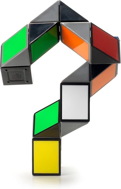 Rubik's Twist, Colorful 3D Puzzle Classic Brain Teaser Retro Fidget Toy Bend & Twist Into Shapes Objects Animals, for Adults & Kids Ages 8 and up