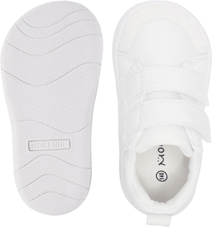 MORENDL Wide Toe Box Shoes Toddler Barefoot Shoes Baby Walking Shoe Boy Girl Non-Slip Zero Drop Minimalist Sneakers Comfort Tennis Outdoor Activities