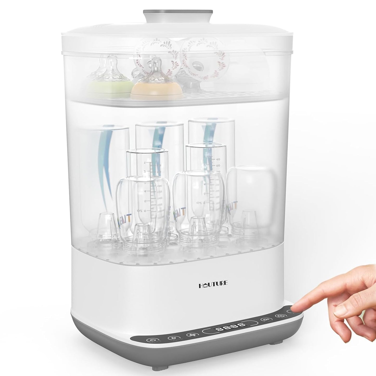 Baby Bottle Sterilizer | Esterilizador de Biberones, 6-in-1 HAUTURE Bottle Sterilizer and Dryer