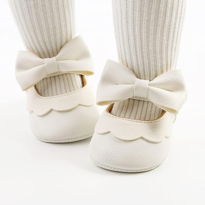 Baby Shoes Mary Jane Flats Non Slip Soft Sole Infant Toddler Sneakers First Walkers Party Christmas Dress Shoes