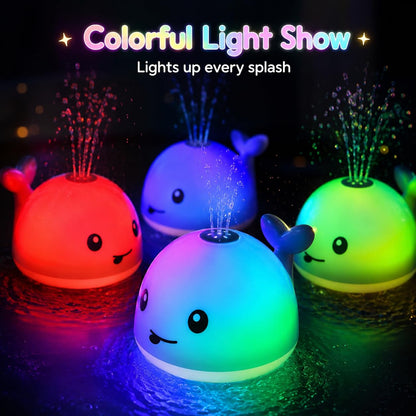 Gigilli Baby Bath Toys, Light Up Pool Water Bathtub Toy for Toddlers Babies