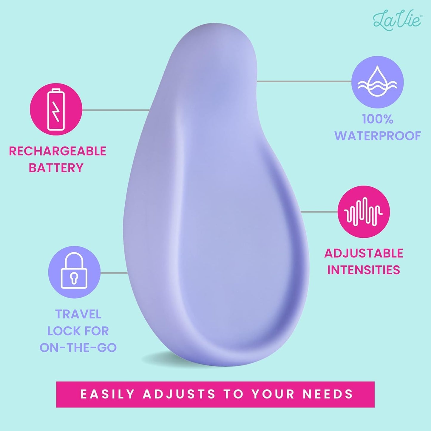LaVie Warming Lactation Massager 3-in-1 Adjustable Heat + Vibration for Breastfeeding, Nursing