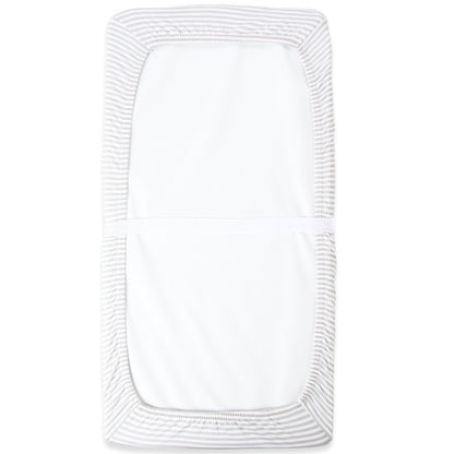 Cuddly Cubs Changing Pad Covers ??2 Pack ??Snuggly Soft Plush Cotton Changing Table Covers for Boy, Girl ??Fits Perfectly on Summer Infant and Other 16 x 32 Baby Changing Table Pads ??Grey Stripes