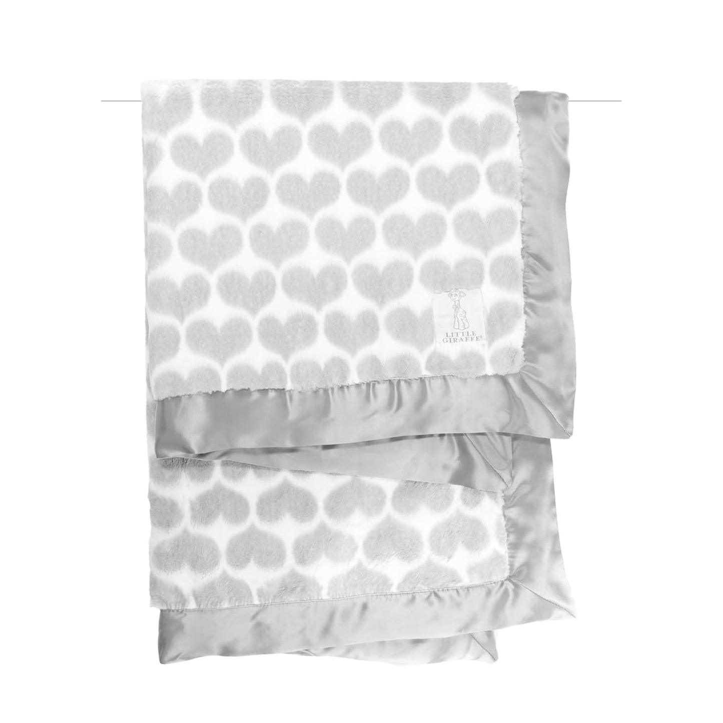 Little Giraffe Baby Blanket - Luxe Soft Blanket with Satin Trim - Baby Stroller Blanket - Newborn