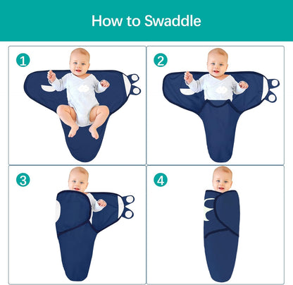 Biloban Baby Swaddles 0-3 Months for Boy & Girl, Cotton Swaddle Blanket, Newborn Essentials, Grey &