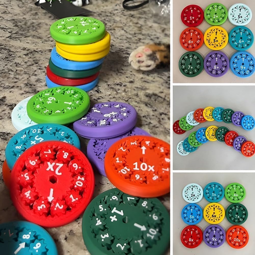 Math Fact Fidget Spinners, Math Facts Fidget Spinners, Number Fidget Toy, Learning & Education Toys for Kids, Counting Toys for Home & School, Learning & Education Fidget Spinners