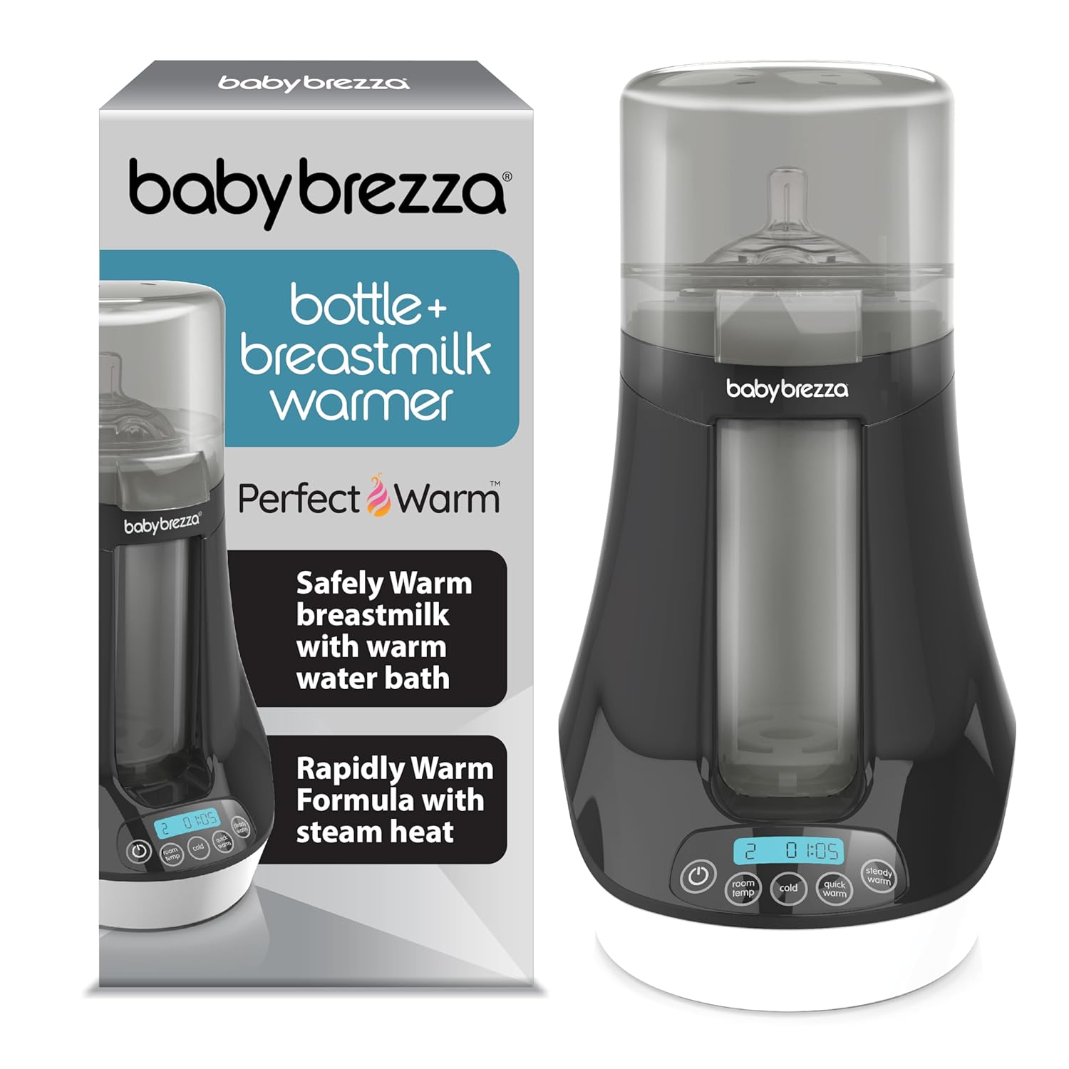 Baby Brezza Fast Baby Bottle Warmer - Baby Milk Warmer + Breastmilk Warmer Defroster – 2 Unique