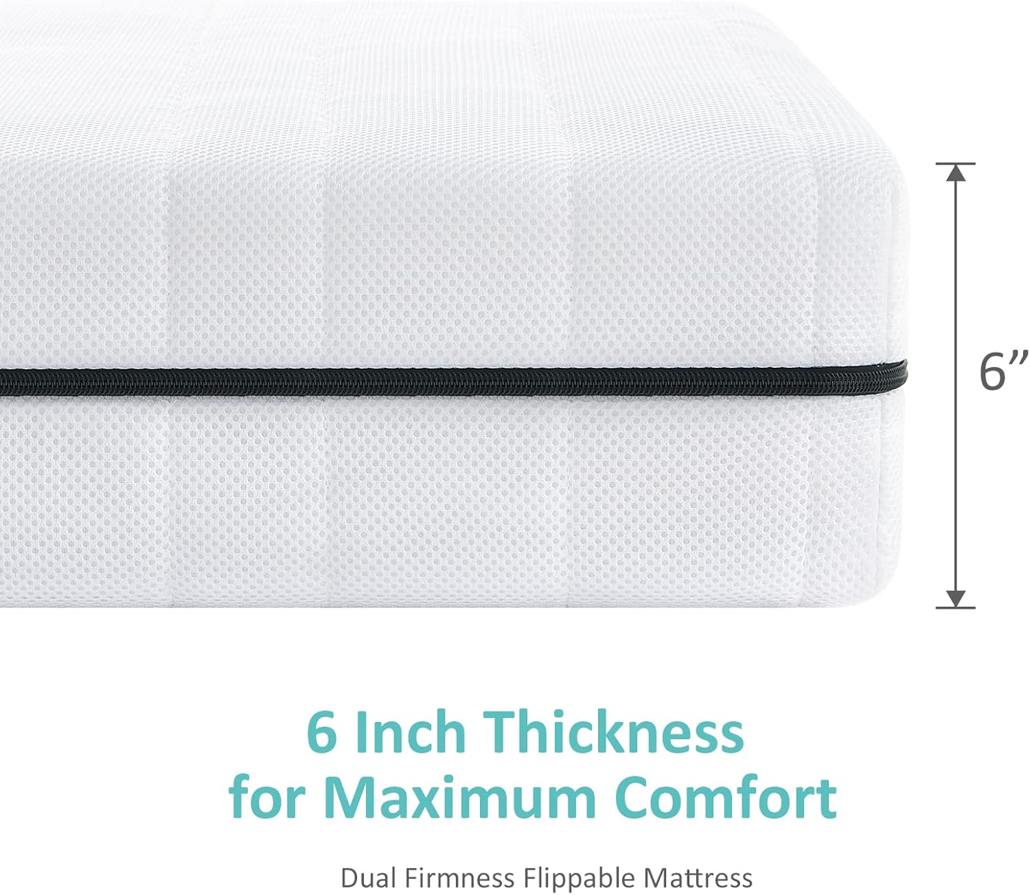 Crib Mattress, Breathe Through Baby Dual-Sided Comfort Memory Foam Toddler Mattress with Washable