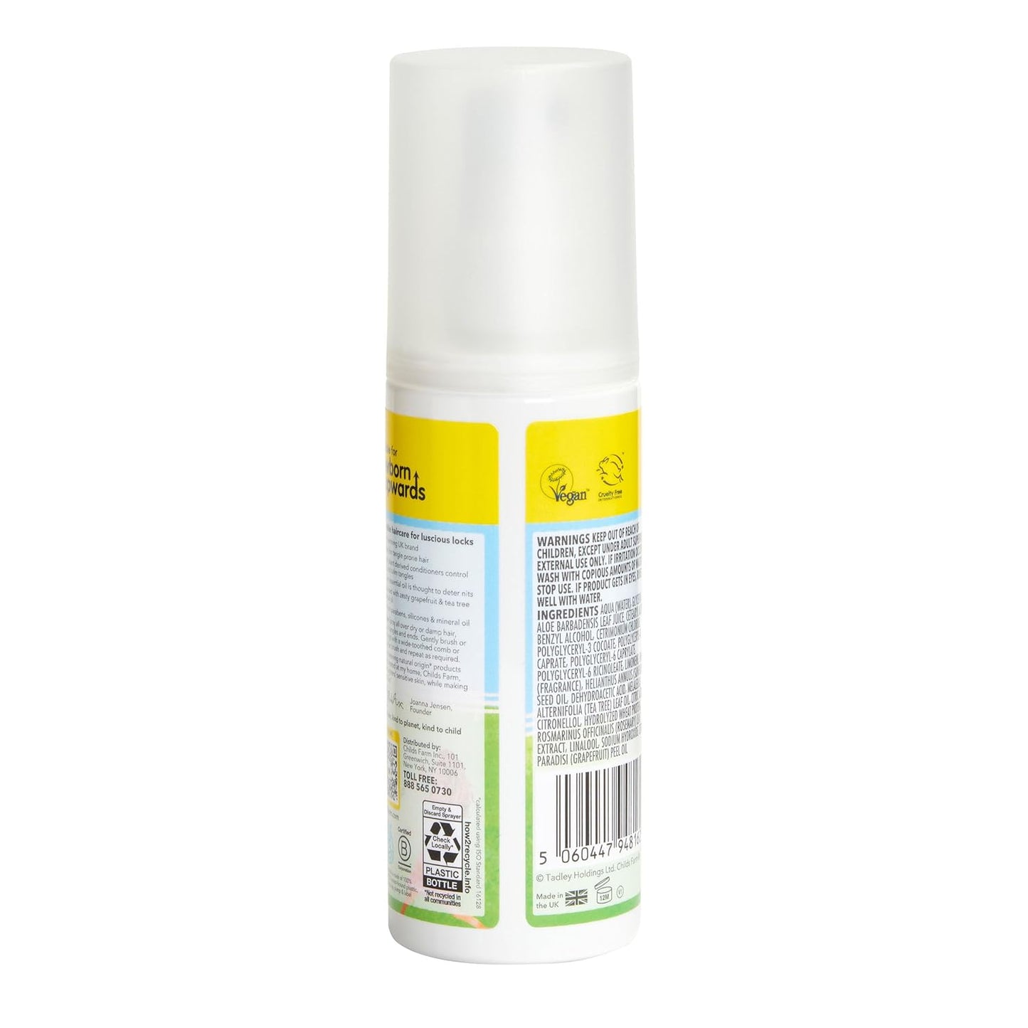 Childs Farm, Kids Hair Detangler, Grapefruit & Organic Tea Tree, Suitable for Dry, Sensitive &
