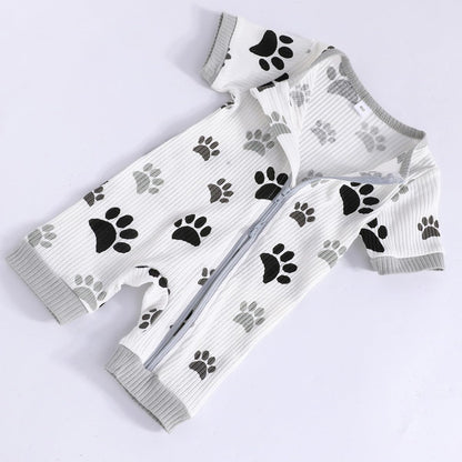 Bafeicao Unisex Baby Boy Girl 2 Pack Rompers Short Sleeve 2 Way Zipper One Piece Jumpsuits Clothes Sets