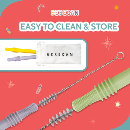 Bebecan Teething Sticks for Babies 36+ Months – Super Soft Silicone Teething Aids, Infant Oral