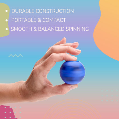 Spinner Balls 1.4''- Mini Fidget Spinner Soccer Balls - Soccer Party Favors Classroom Prizes - Sensory Toys for Kids 4-12 - Fidget Toy Gifts for Kids - Spinner Balls Bulk - 25pcs