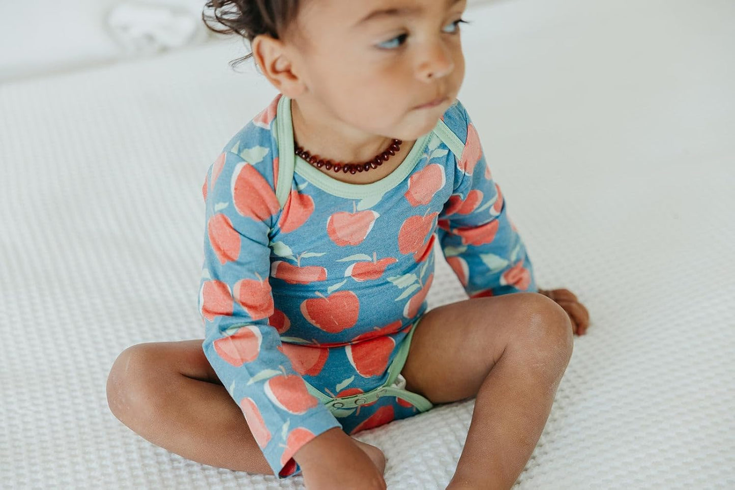 Copper Pearl Long Sleeve Bodysuit Baby: Ultra Soft Baby for Newborns, Boys, and Girls - Stylish, Comfortable, Overlap Shoulders, Premium Knit Fabric - 0-3 Months, Teacher