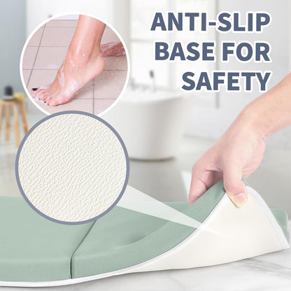 URMYWO Bath Kneeler and Elbow Rest Pad Set - 1.5" Thick Baby Bath Kneeler Pads with Toys Organizer