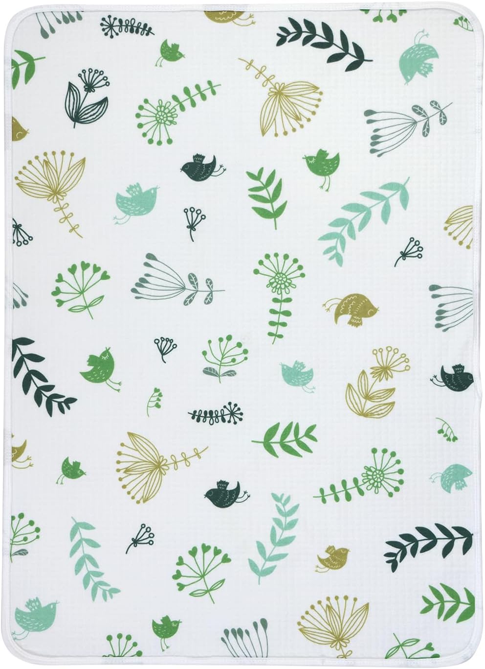 haakaa Waterproof Changing Pad Liners, 100% Cotton, Soft & Breathable (1pc, 19.5" x 27.5" Spring Breeze)