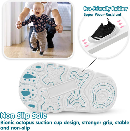 Charrost Toddler Baby Girl Boy First Walking Shoes Checkered Sneakers Sizes 3/4/5/6/7/8T. Soft, Cute,Flexible for First Walkers. Non-Slip, Slip On, Wide Toe Box Indoors Outdoors