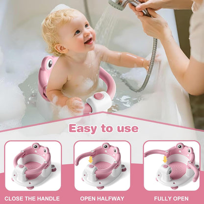 Baby Bath Seat for Babies 6 Months & up Non-Slip Toddler Bath Seats for Sitting Up Infant Bathtub