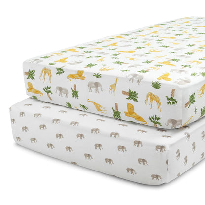 Delta Children Fitted Crib Sheets for Girls and Boys - Crib Sheet for Standard Crib and Toddler